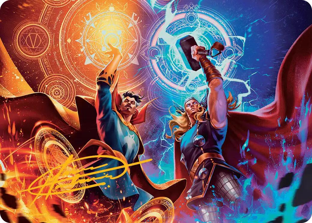 We Say Thee Nay! Art Card (Gold-Stamped Signature) [Marvel Super Heroes Art Series] | Shuffle n Cut Hobbies & Games