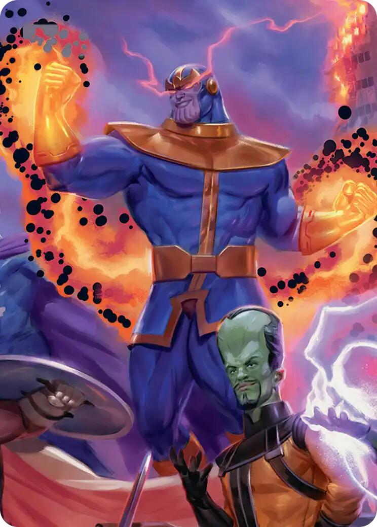 Thanos, Death's Consort Art Card [Marvel Super Heroes Art Series] | Shuffle n Cut Hobbies & Games
