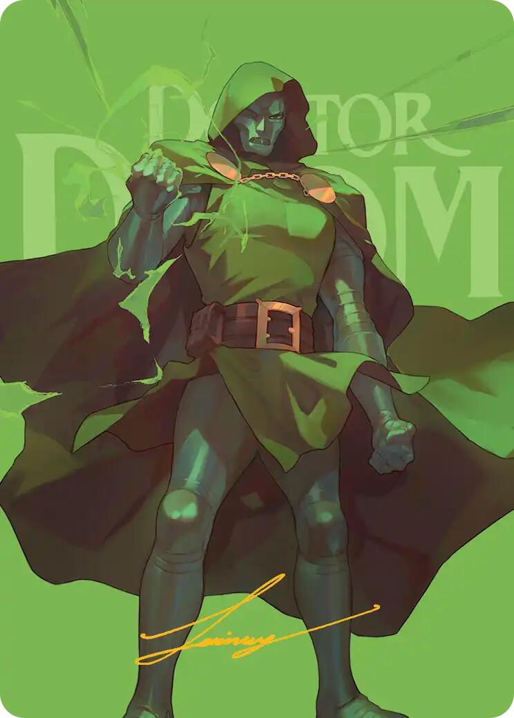 Doctor Doom Art Card (Gold-Stamped Signature) [Marvel Super Heroes Art Series] | Shuffle n Cut Hobbies & Games