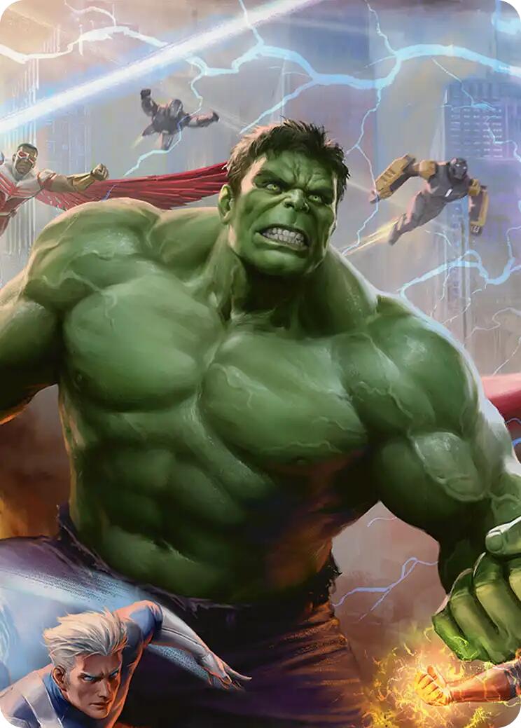 Hulk, Always Angry Art Card [Marvel Super Heroes Art Series] | Shuffle n Cut Hobbies & Games