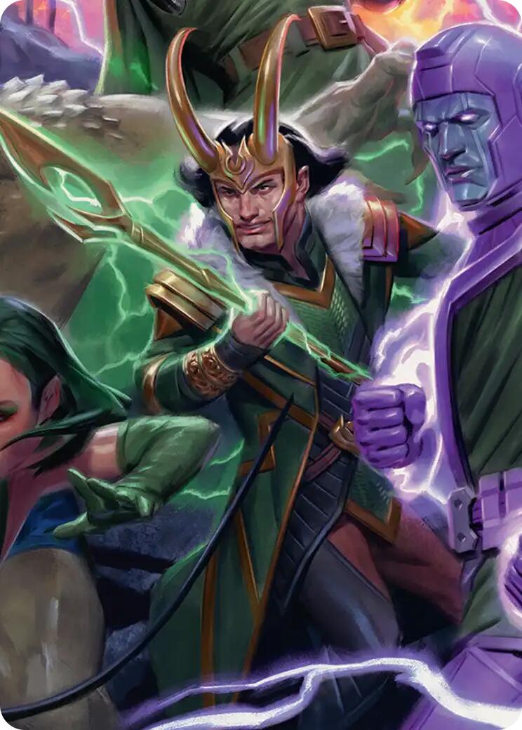 Loki, God of Lies Art Card [Marvel Super Heroes Art Series] | Shuffle n Cut Hobbies & Games
