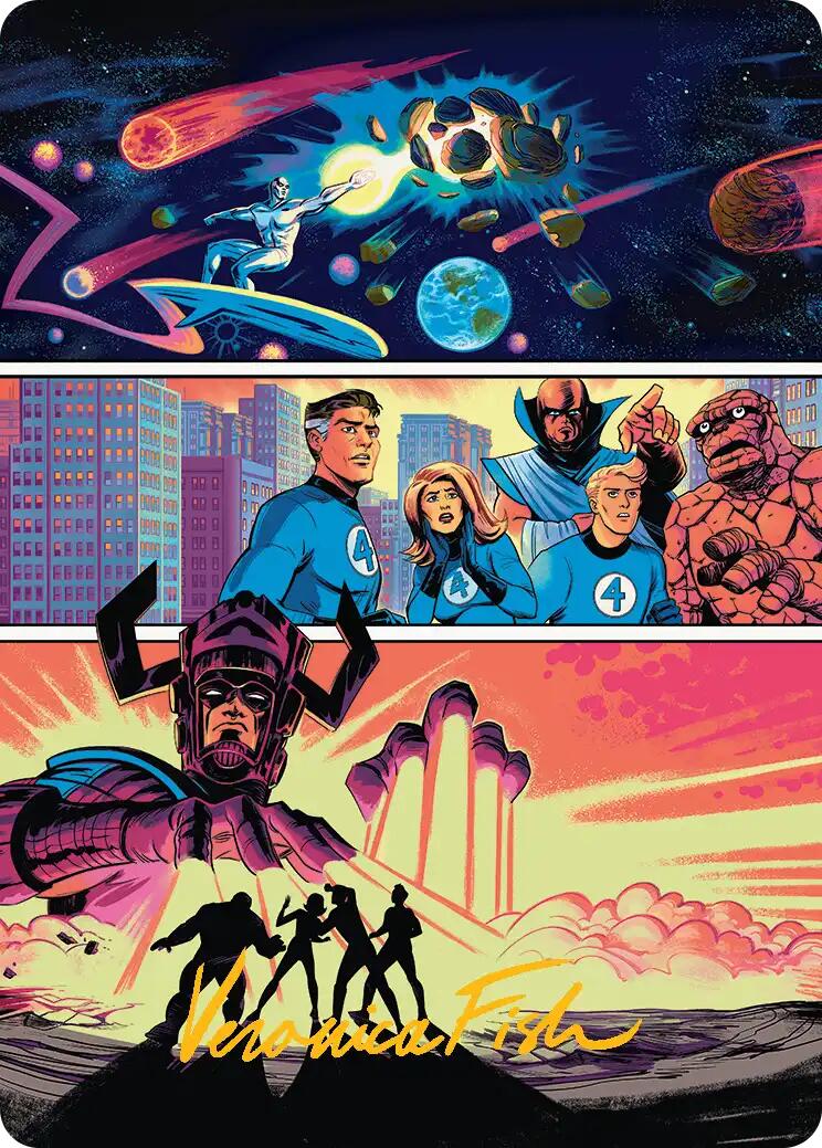 The Coming of Galactus Art Card (Gold-Stamped Signature) [Marvel Super Heroes Art Series] | Shuffle n Cut Hobbies & Games