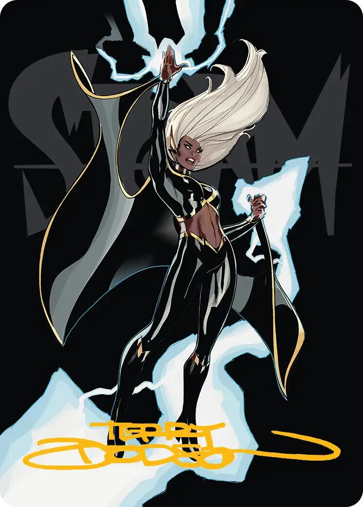 Storm, Windrider Art Card (Gold-Stamped Signature) [Marvel Super Heroes Art Series] | Shuffle n Cut Hobbies & Games