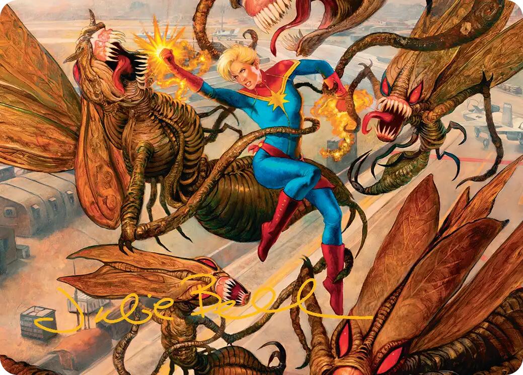 Captain Marvel, Apex Avenger Art Card (Gold-Stamped Signature) [Marvel Super Heroes Art Series] | Shuffle n Cut Hobbies & Games