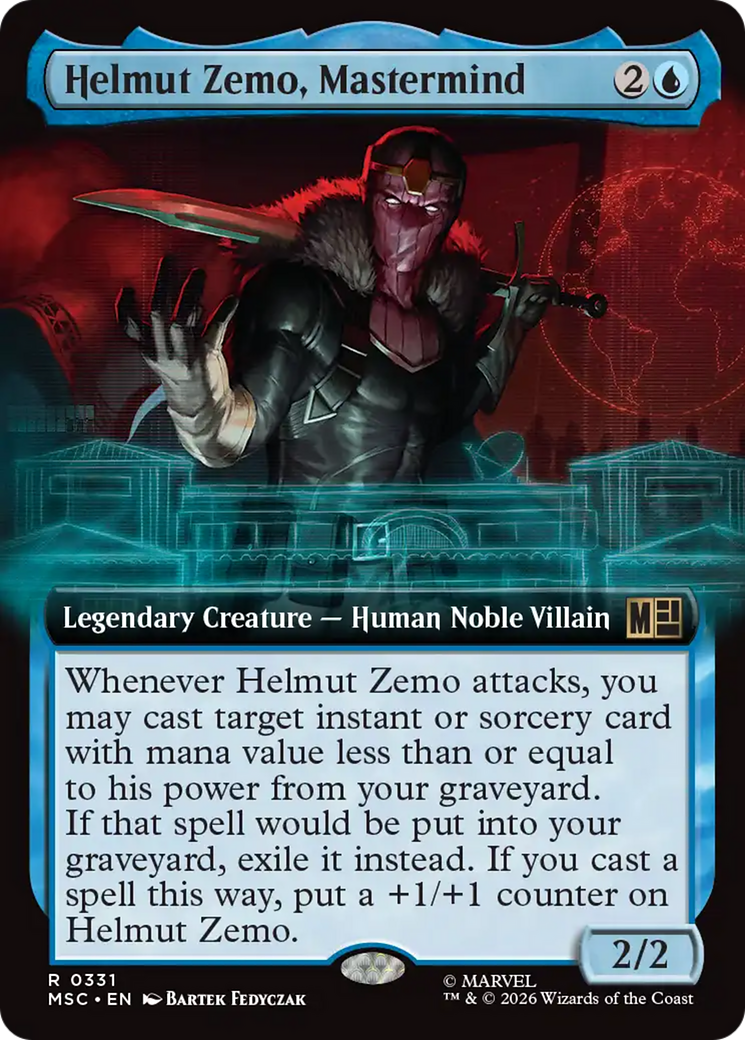 Helmut Zemo, Mastermind (Extended Art) [Marvel Super Heroes Commander] | Shuffle n Cut Hobbies & Games