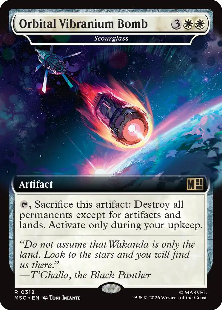 Orbital Vibranium Bomb - Scourglass (Extended Art) [Marvel Super Heroes Commander] | Shuffle n Cut Hobbies & Games
