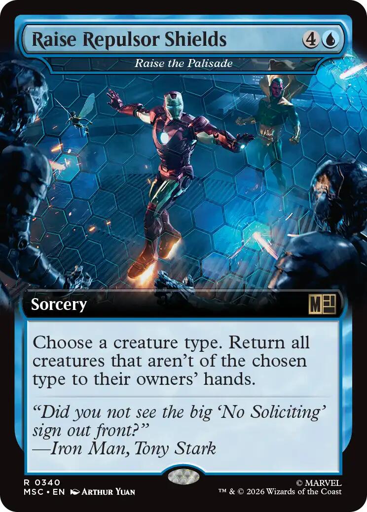 Raise Repulsor Shields - Raise the Palisade (Extended Art) [Marvel Super Heroes Commander] | Shuffle n Cut Hobbies & Games