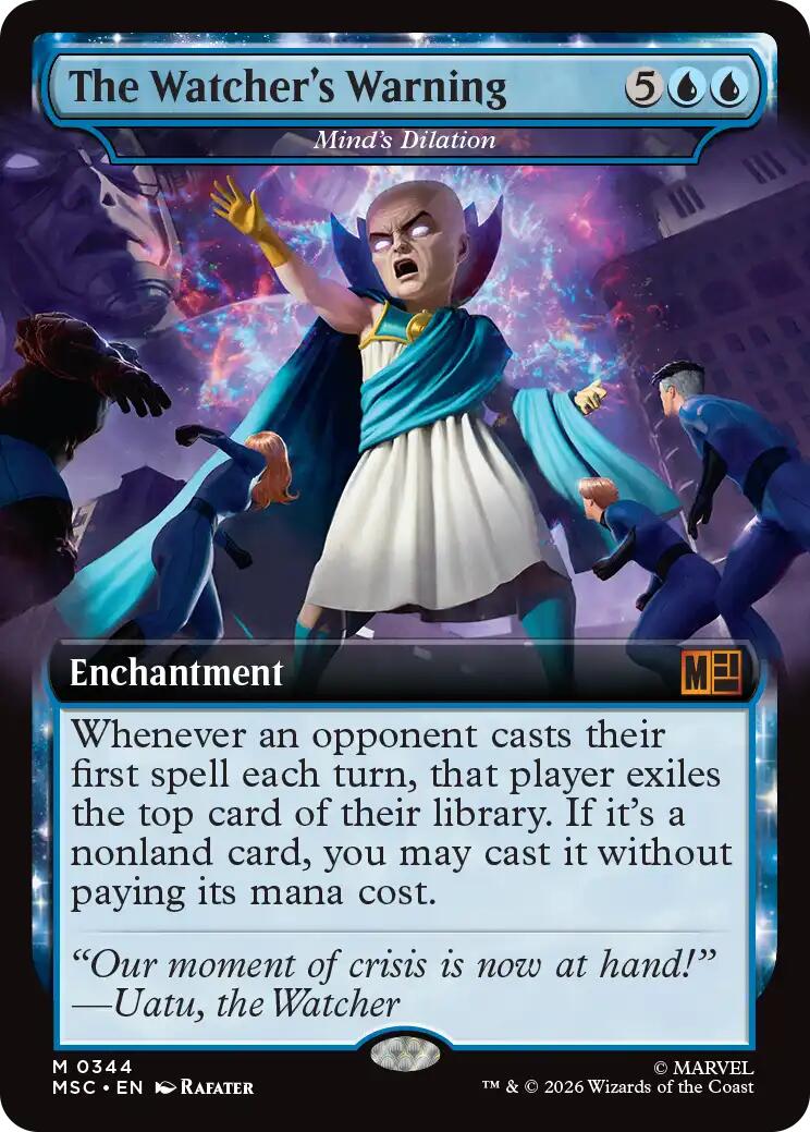The Watcher's Warning - Mind's Dilation (Extended Art) [Marvel Super Heroes Commander] | Shuffle n Cut Hobbies & Games