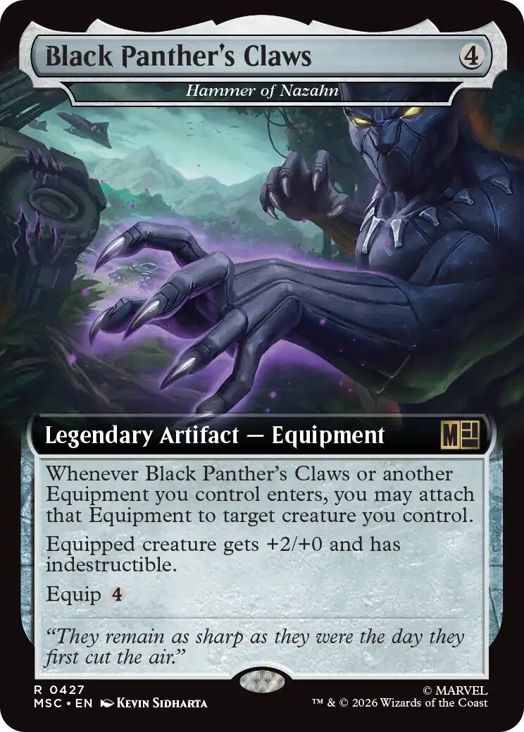 Black Panther's Claws - Hammer of Nazahn (Extended Art) [Marvel Super Heroes Commander] | Shuffle n Cut Hobbies & Games