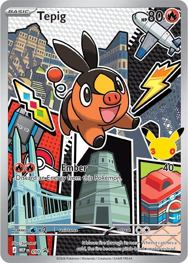 Tepig (050) [Mega Evolution Promo] | Shuffle n Cut Hobbies & Games