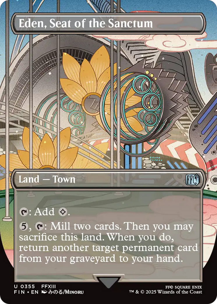 Eden, Seat of the Sanctum (Borderless) [FINAL FANTASY] | Shuffle n Cut Hobbies & Games