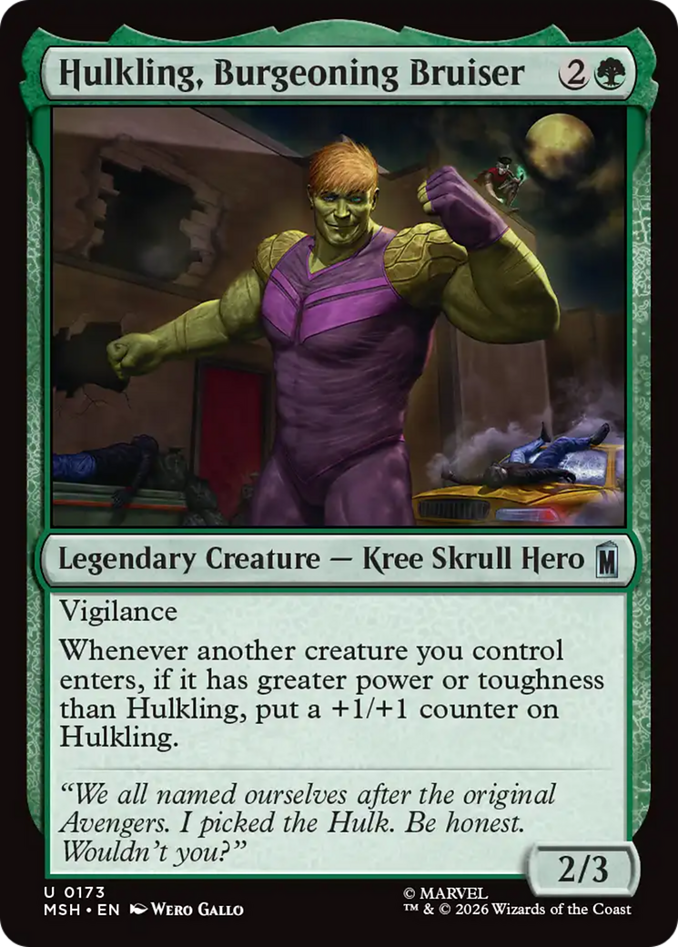 Hulkling, Burgeoning Bruiser [Marvel Super Heroes] | Shuffle n Cut Hobbies & Games