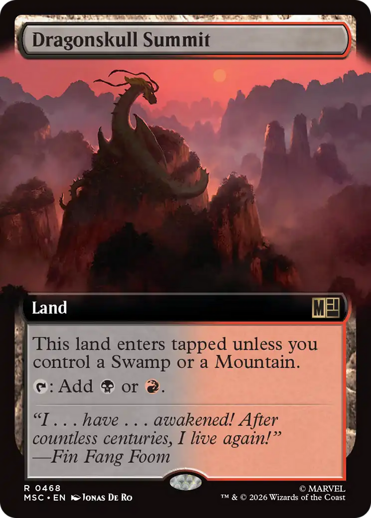 Dragonskull Summit (Extended Art) [Marvel Super Heroes Commander] | Shuffle n Cut Hobbies & Games