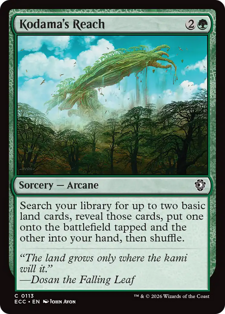 Kodama's Reach [Lorwyn Eclipsed Commander] | Shuffle n Cut Hobbies & Games