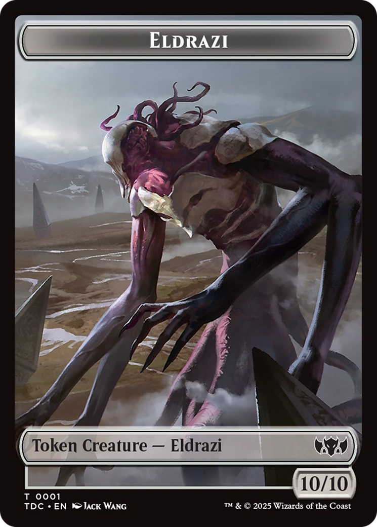 Eldrazi // Citizen Double-Sided Token [Tarkir: Dragonstorm Commander Tokens] | Shuffle n Cut Hobbies & Games