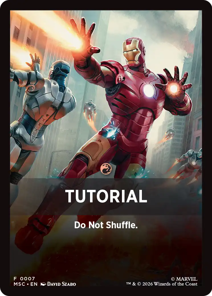 Tutorial Theme Card (0007) [Marvel Super Heroes Commander] | Shuffle n Cut Hobbies & Games
