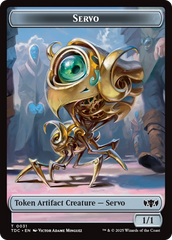 Servo // Warrior Double-Sided Token [Tarkir: Dragonstorm Commander Tokens] | Shuffle n Cut Hobbies & Games