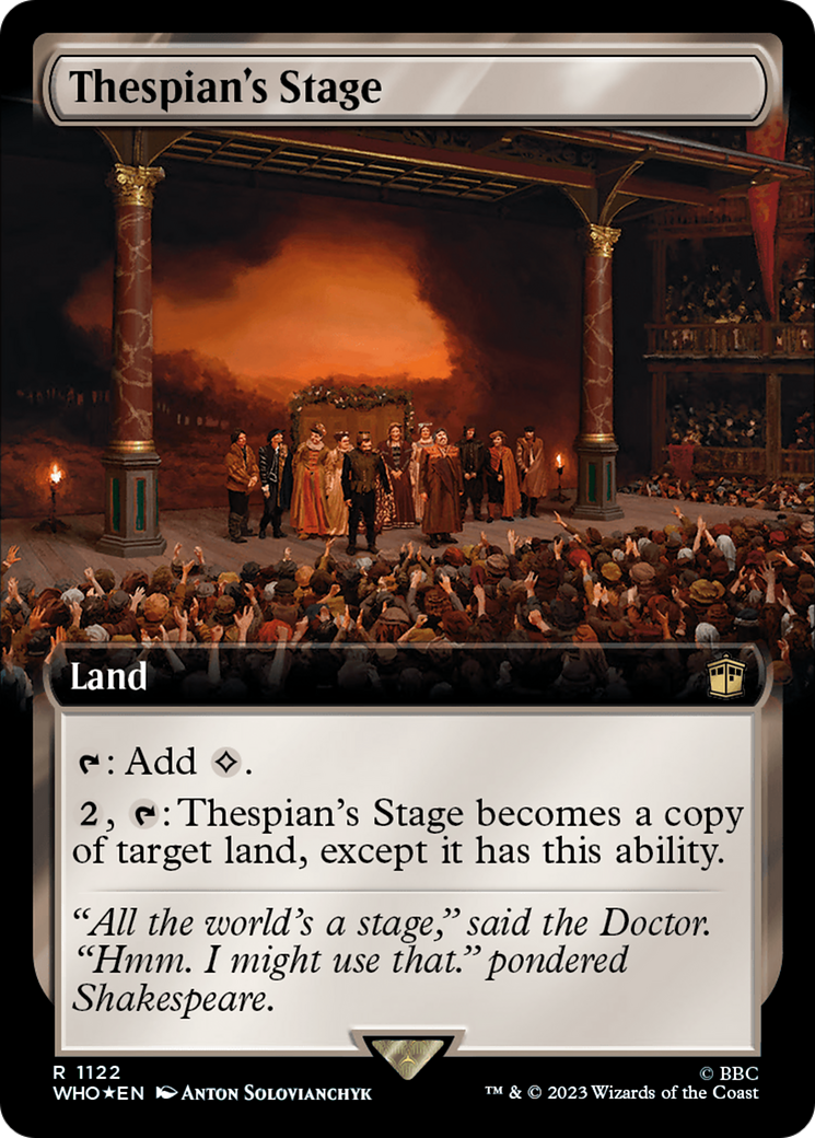Thespian's Stage (Extended Art) (Surge Foil) [Doctor Who] | Shuffle n Cut Hobbies & Games