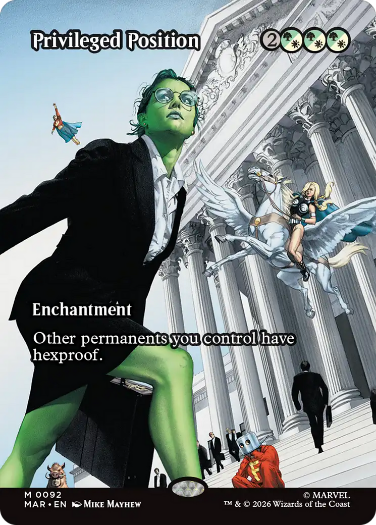 Privileged Position (Borderless) [Marvel Universe: Eternal-Legal] | Shuffle n Cut Hobbies & Games