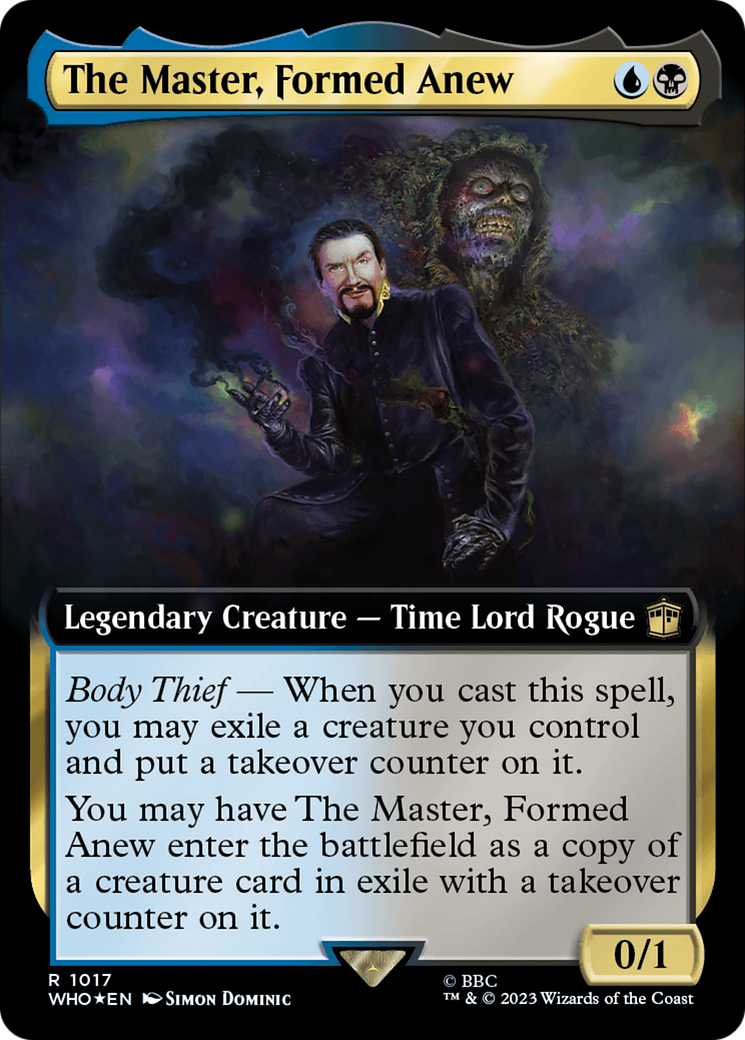 The Master, Formed Anew (Extended Art) (Surge Foil) [Doctor Who] | Shuffle n Cut Hobbies & Games
