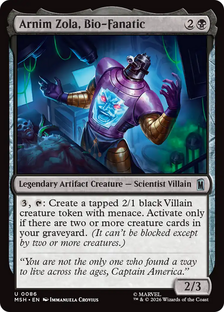Arnim Zola, Bio-Fanatic [Marvel Super Heroes] | Shuffle n Cut Hobbies & Games