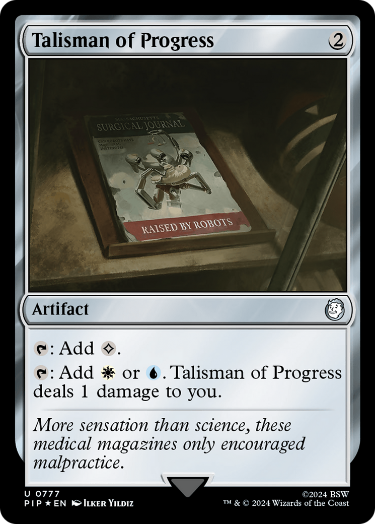 Talisman of Progress (Surge Foil) [Fallout] | Shuffle n Cut Hobbies & Games