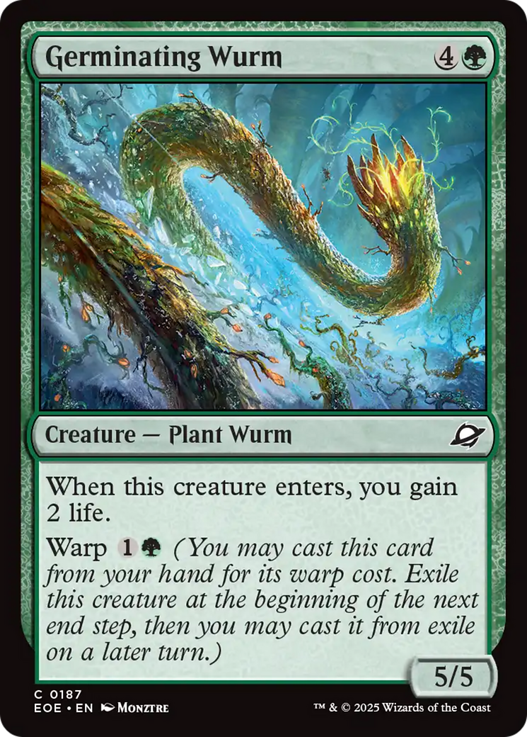 Germinating Wurm [Edge of Eternities] | Shuffle n Cut Hobbies & Games