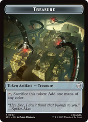Spider // Treasure Double-Sided Token [Marvel's Spider-Man Tokens] | Shuffle n Cut Hobbies & Games