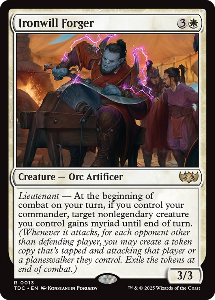 Ironwill Forger [Tarkir: Dragonstorm Commander] | Shuffle n Cut Hobbies & Games
