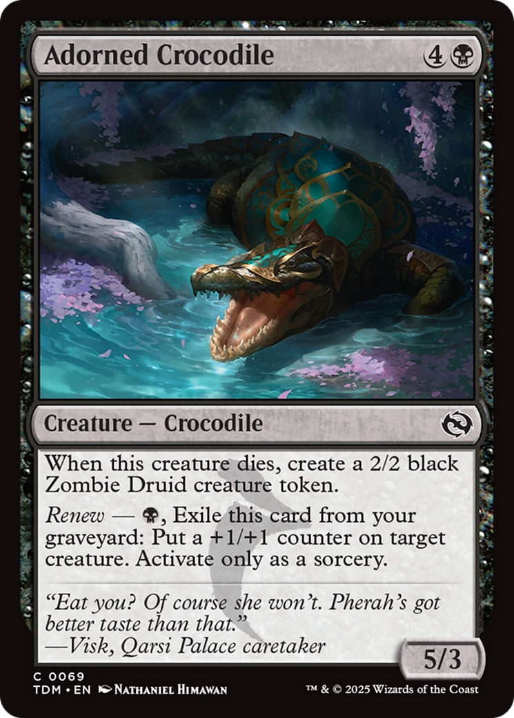 Adorned Crocodile [Tarkir: Dragonstorm] | Shuffle n Cut Hobbies & Games