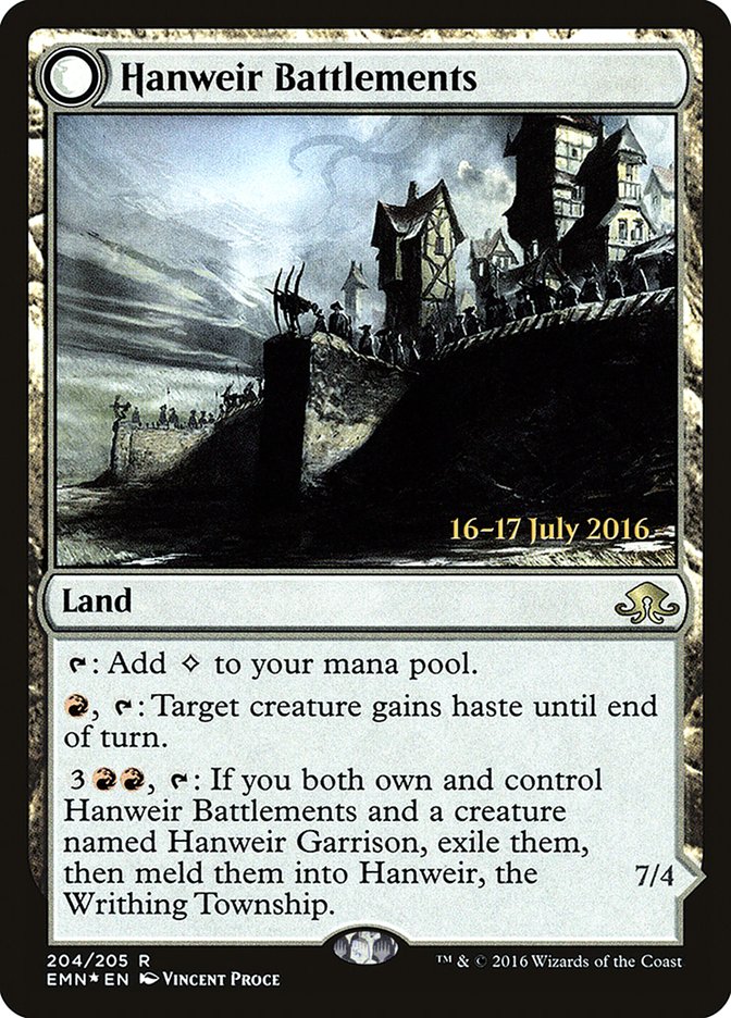 Hanweir Battlements [Eldritch Moon Prerelease Promos] | Shuffle n Cut Hobbies & Games