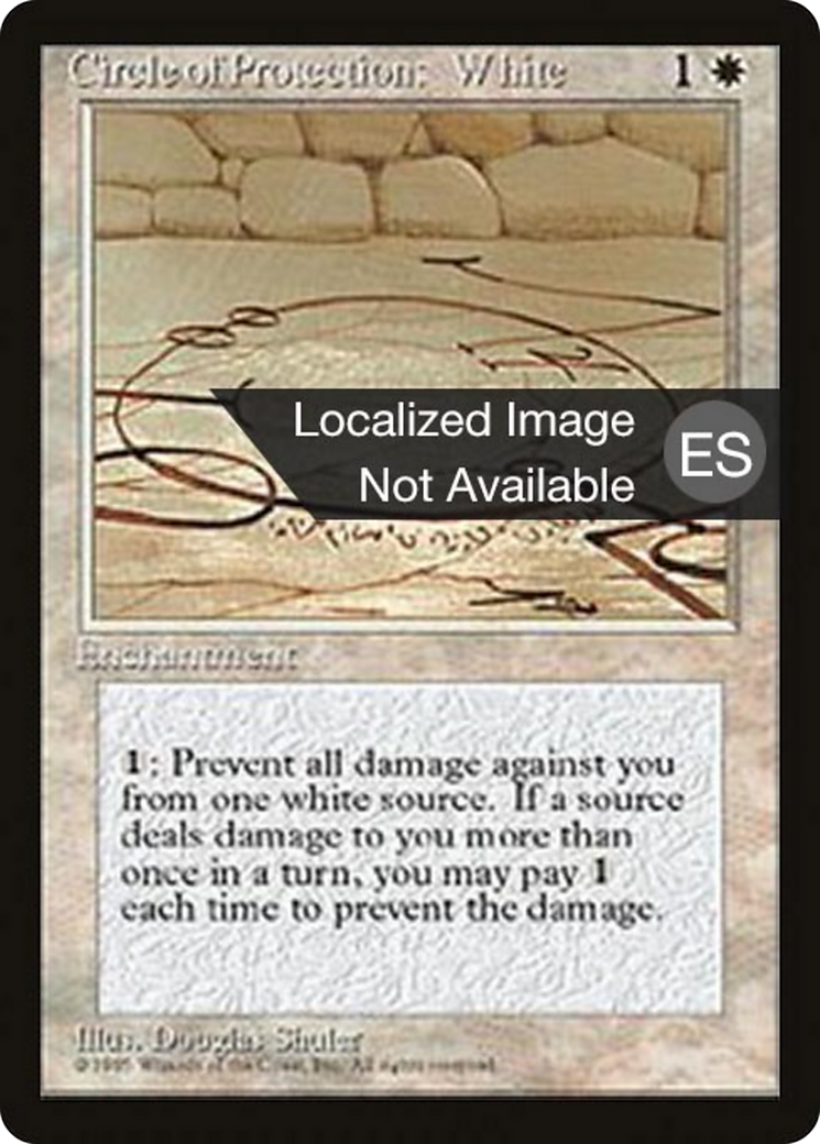 Circle of Protection: White [Fourth Edition Foreign Black Border] | Shuffle n Cut Hobbies & Games
