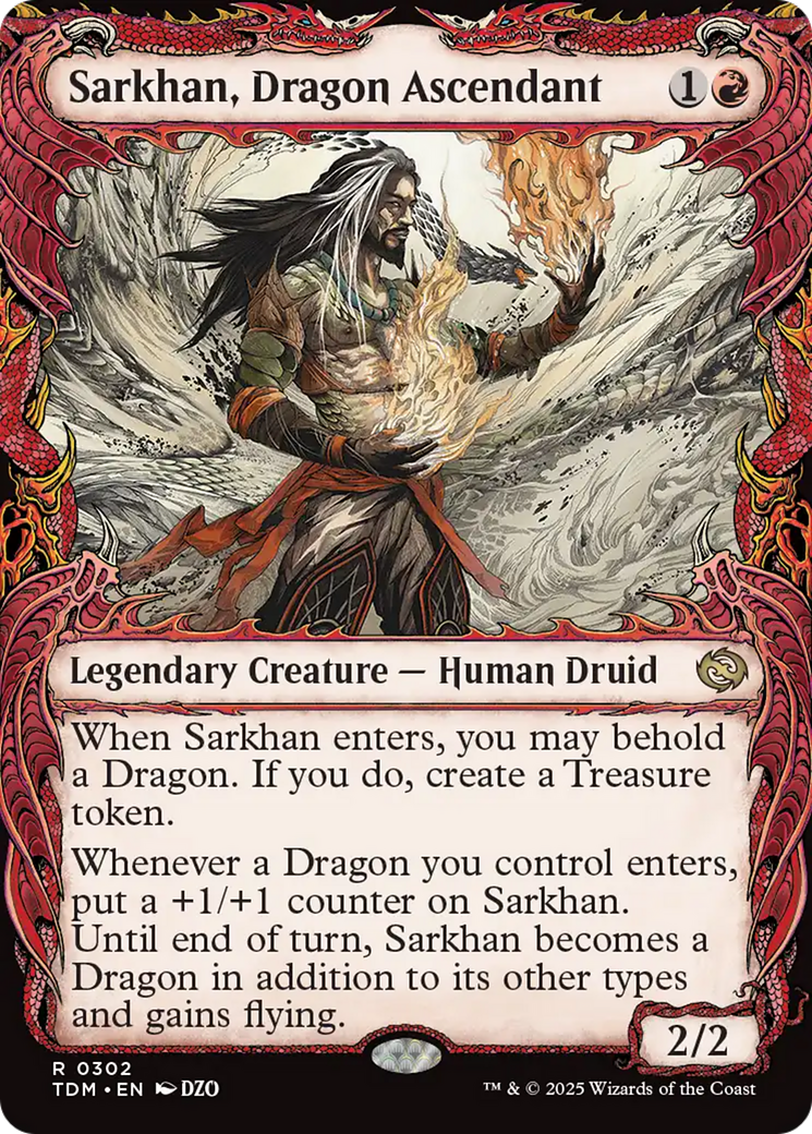 Sarkhan, Dragon Ascendant (0302) (Showcase) [Tarkir: Dragonstorm] | Shuffle n Cut Hobbies & Games