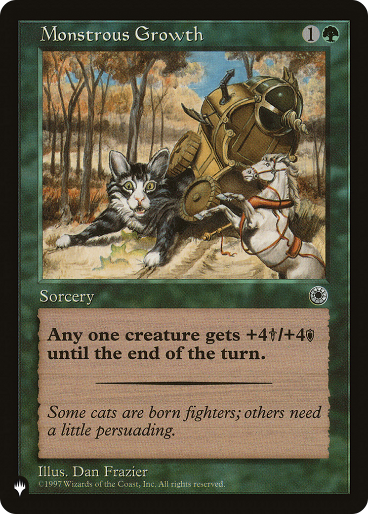 Monstrous Growth (Flavor Text) [The List] | Shuffle n Cut Hobbies & Games