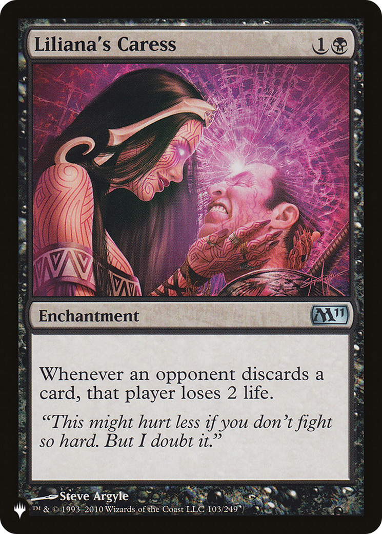 Liliana's Caress [The List] | Shuffle n Cut Hobbies & Games