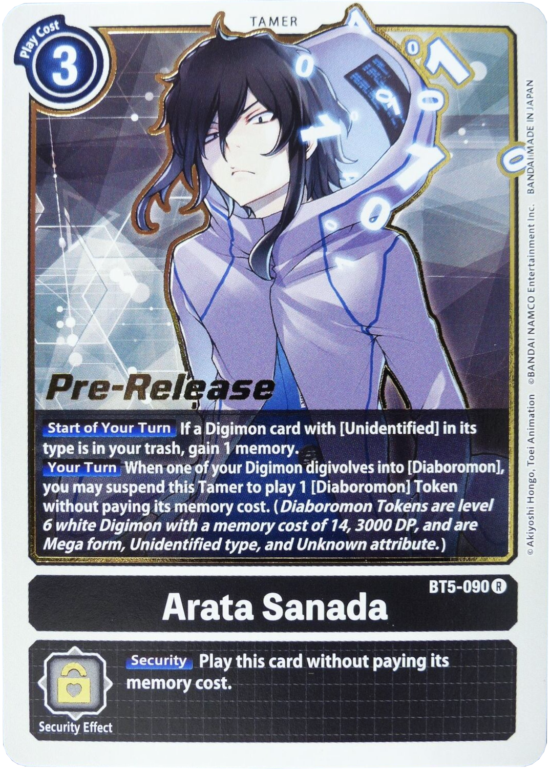 Arata Sanada [BT5-090] [Battle of Omni Pre-Release Promos] | Shuffle n Cut Hobbies & Games