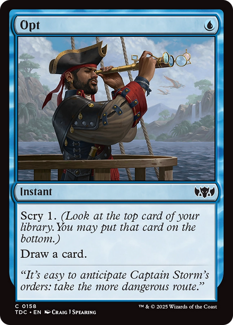 Opt [Tarkir: Dragonstorm Commander] | Shuffle n Cut Hobbies & Games