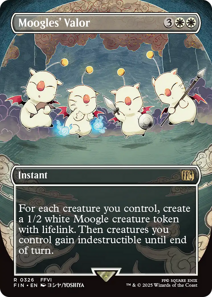Moogles' Valor (Borderless) [FINAL FANTASY] | Shuffle n Cut Hobbies & Games