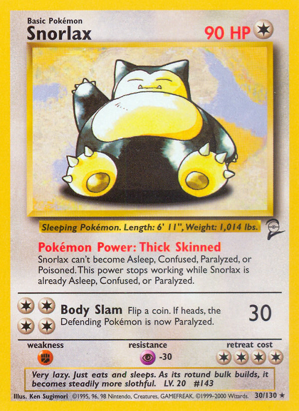 Snorlax (30/130) [Base Set 2] | Shuffle n Cut Hobbies & Games