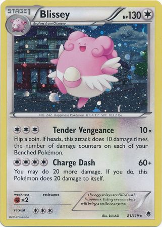 Blissey (81/119) (Cosmos Holo) [XY: Phantom Forces] | Shuffle n Cut Hobbies & Games