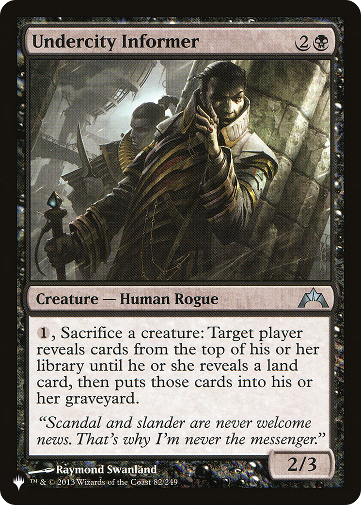 Undercity Informer [The List] | Shuffle n Cut Hobbies & Games