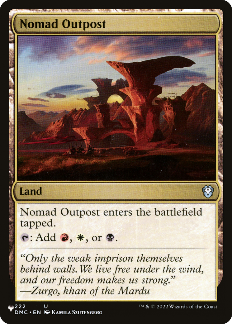 Nomad Outpost [The List] | Shuffle n Cut Hobbies & Games