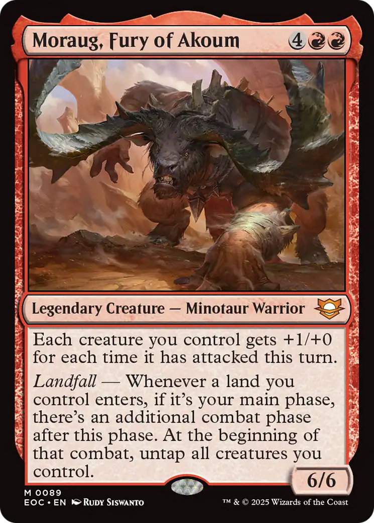 Moraug, Fury of Akoum [Edge of Eternities Commander] | Shuffle n Cut Hobbies & Games