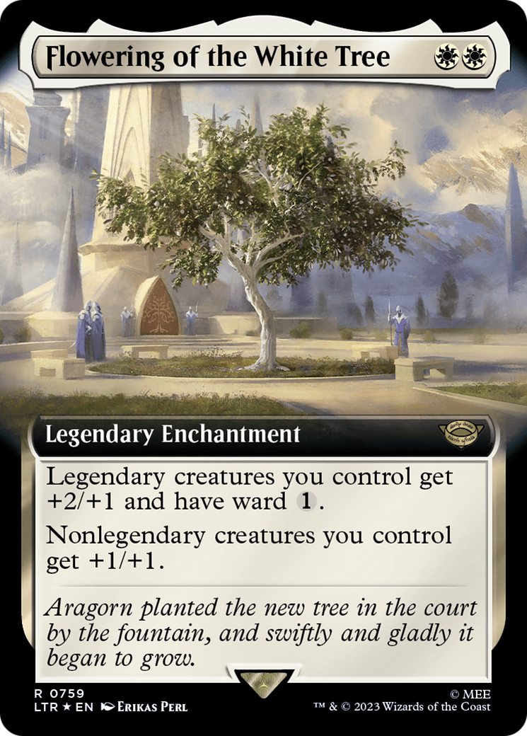 Flowering of the White Tree (Extended Art) (Surge Foil) [The Lord of the Rings: Tales of Middle-Earth] | Shuffle n Cut Hobbies & Games