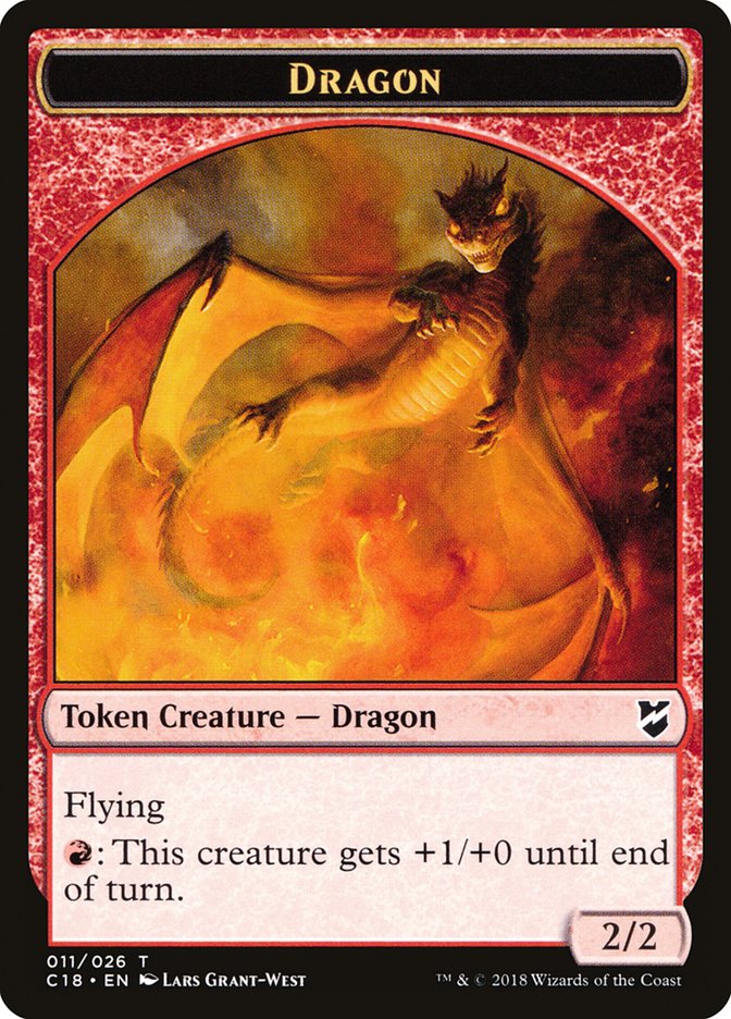 Dragon Token [Commander 2018 Tokens] | Shuffle n Cut Hobbies & Games