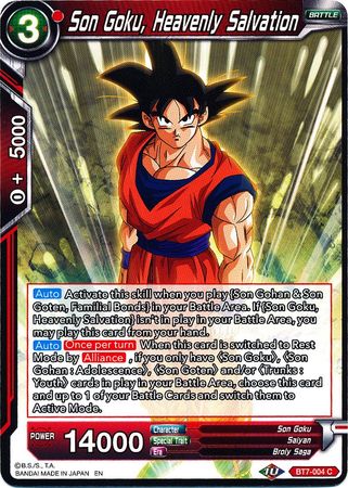 Son Goku, Heavenly Salvation (BT7-004) [Assault of the Saiyans] | Shuffle n Cut Hobbies & Games