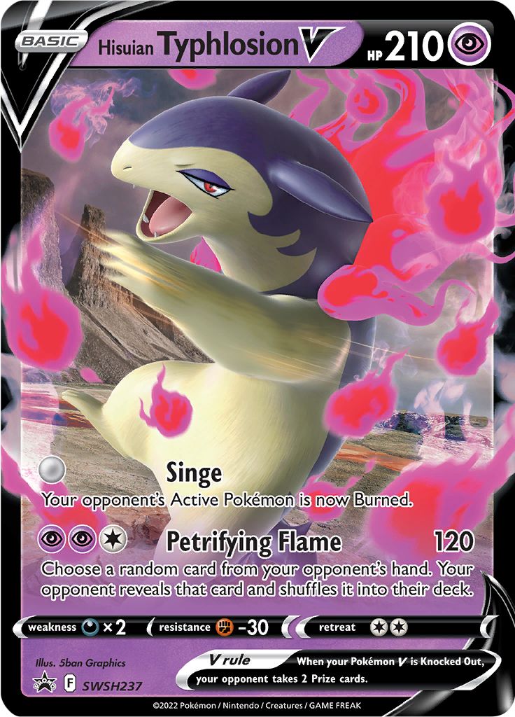 Hisuian Typhlosion V (SWSH237) [Sword & Shield: Black Star Promos] | Shuffle n Cut Hobbies & Games