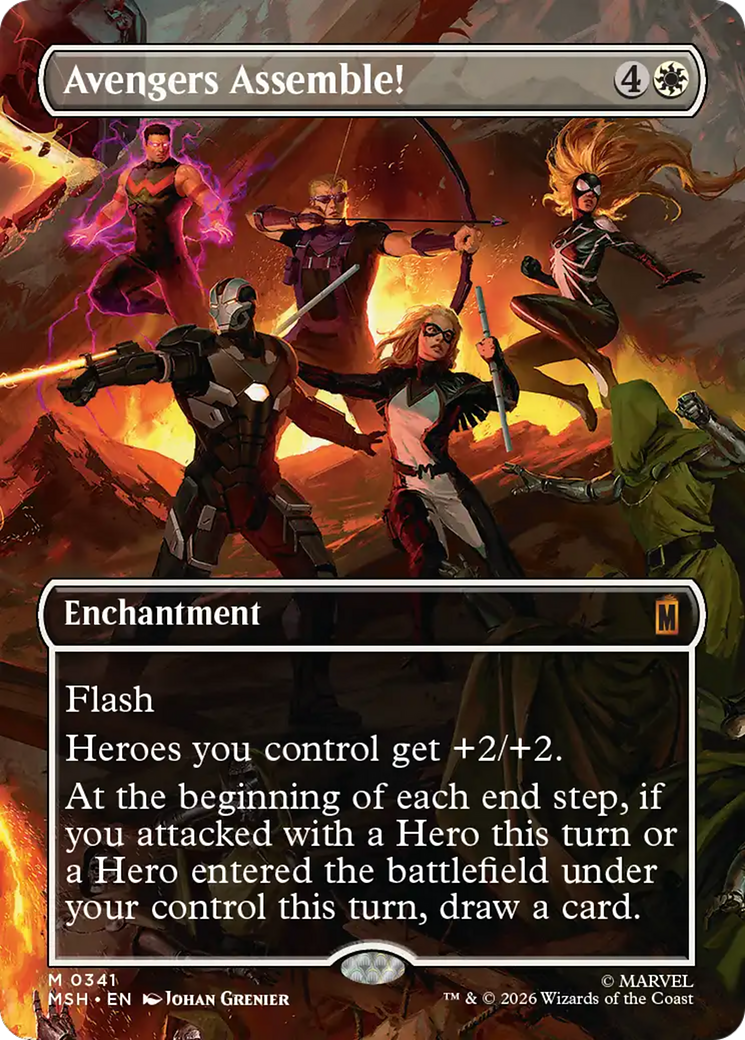 Avengers Assemble! (Borderless) (0341) [Marvel Super Heroes] | Shuffle n Cut Hobbies & Games