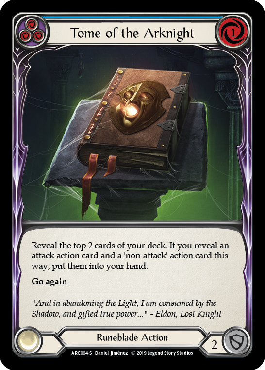 Tome of the Arknight [ARC084-S] (Arcane Rising)  1st Edition Rainbow Foil | Shuffle n Cut Hobbies & Games