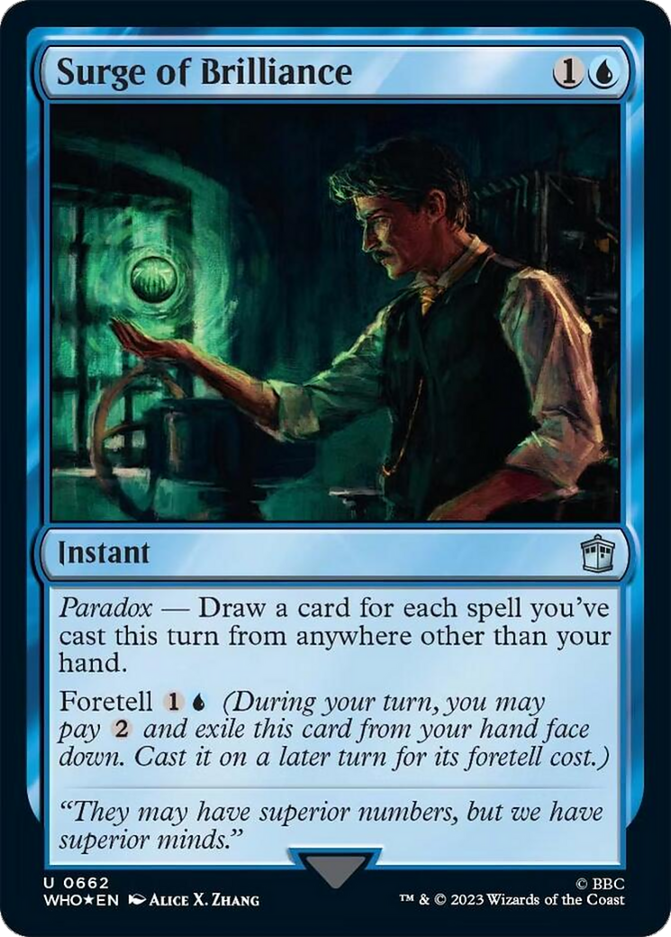 Surge of Brilliance (Surge Foil) [Doctor Who] | Shuffle n Cut Hobbies & Games